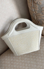 Jehan Top Handle Bag White
