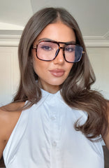 Jordan Blue Light Glasses Leopard/Clear