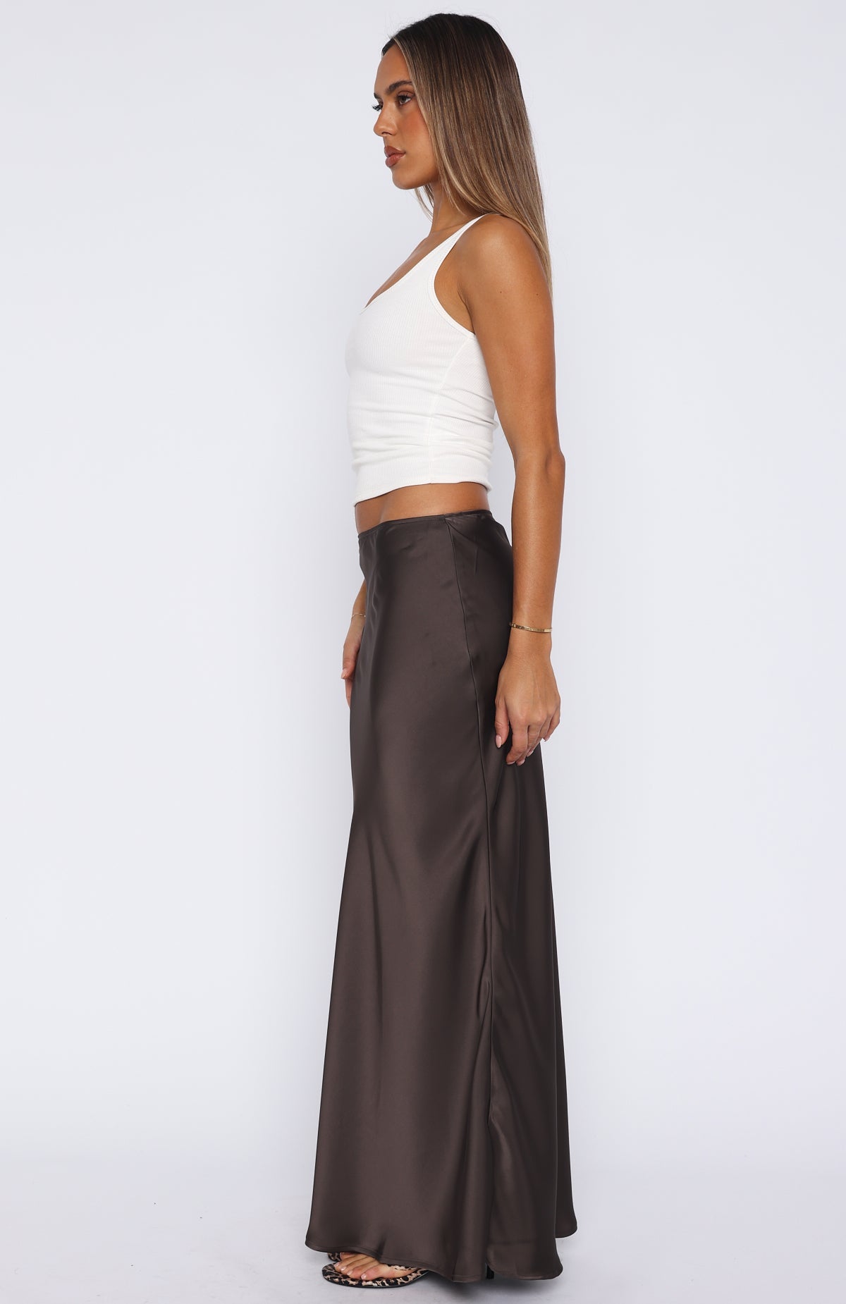 Keep Coming Back Maxi Skirt Charcoal
