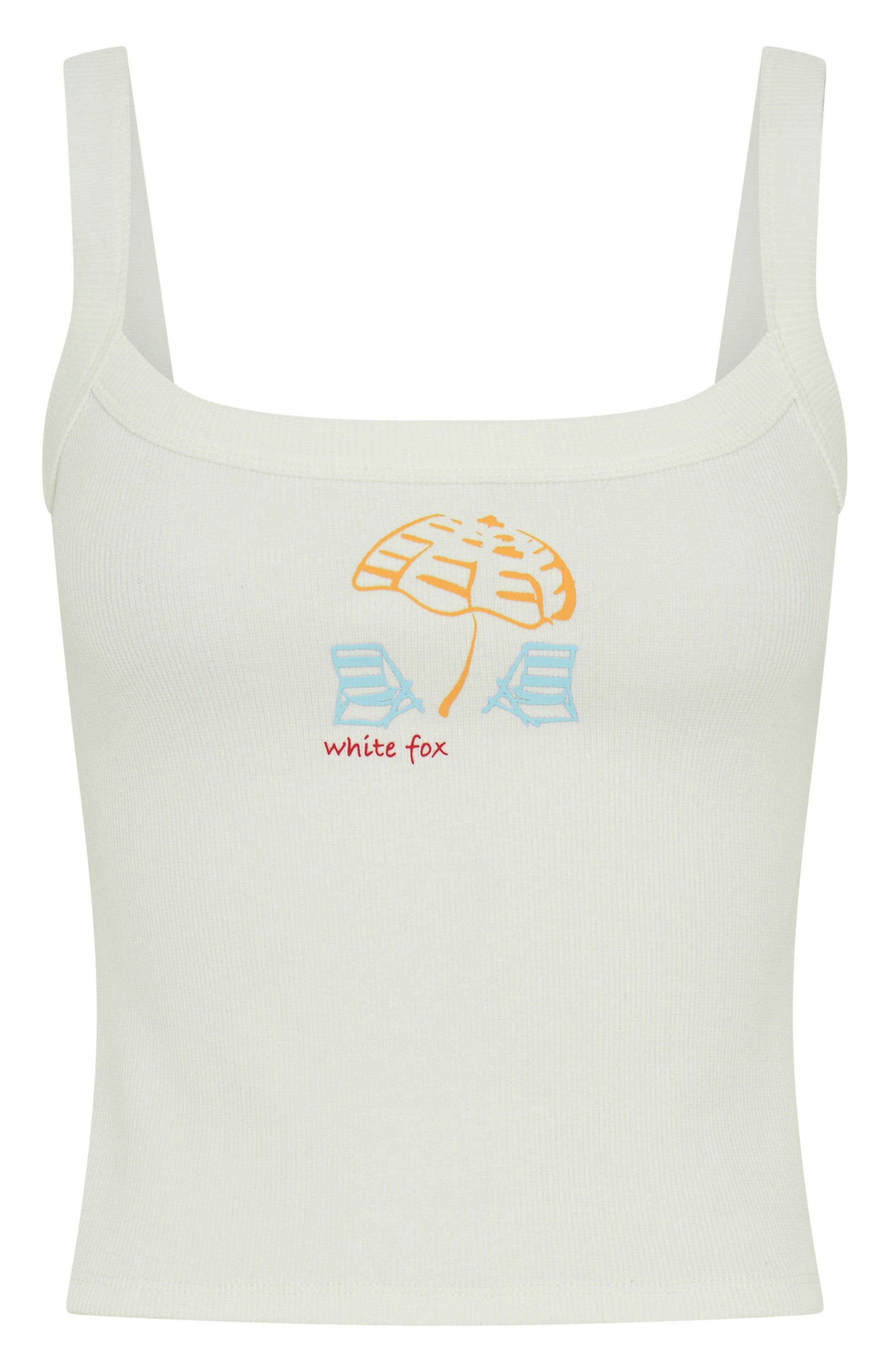 Life's A Beach Tank Top White