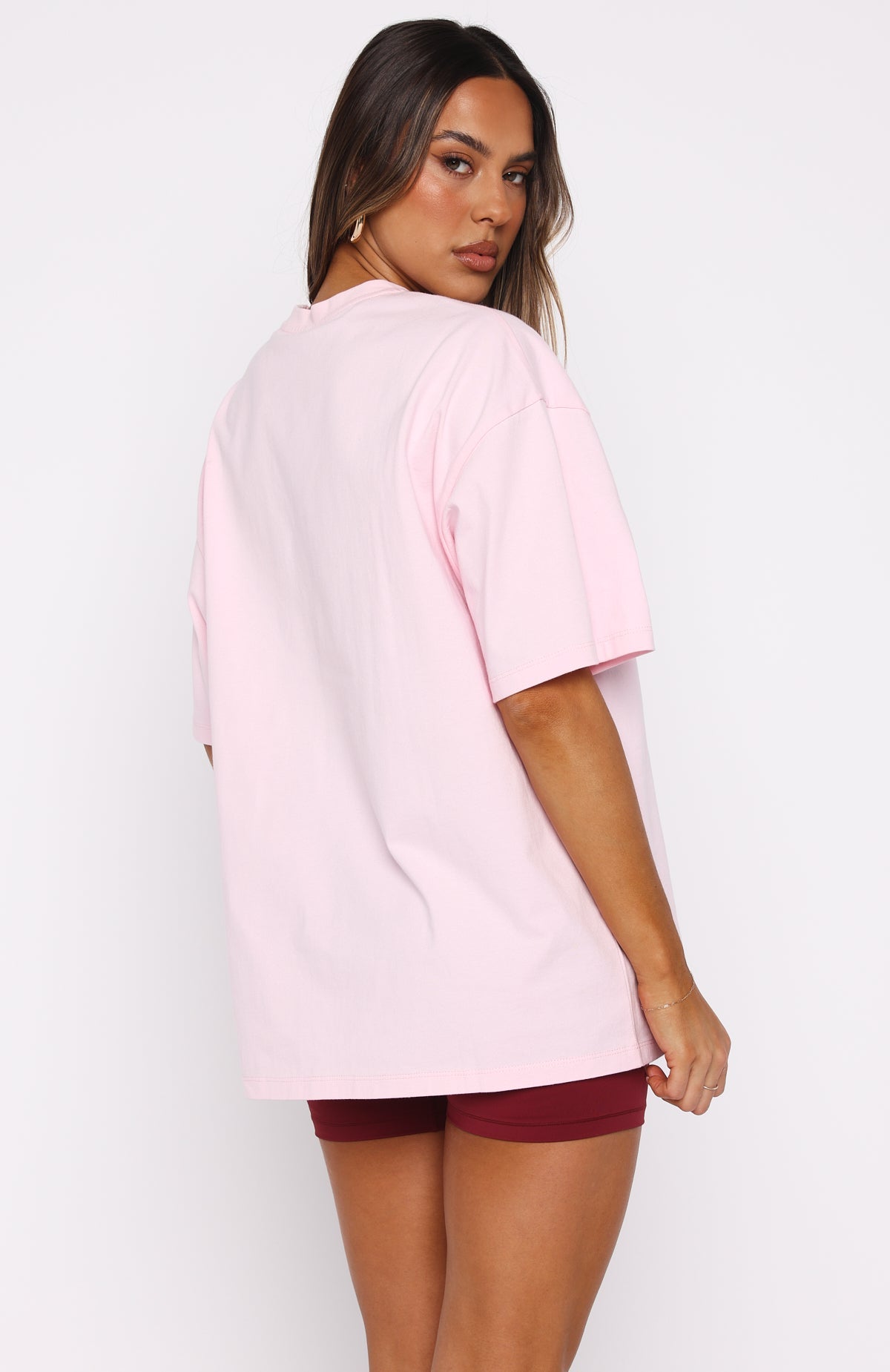 Love You Regardless Oversized Tee Pink