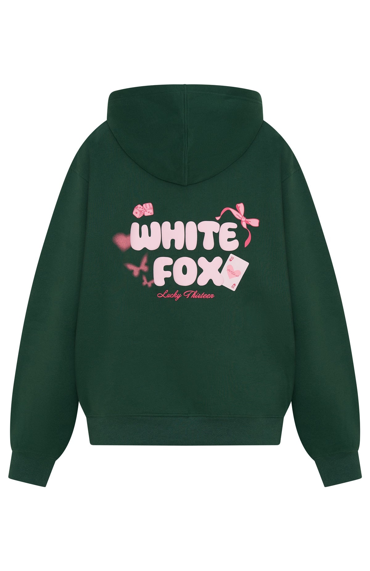 Lucky Thirteen Stephanie Oversized Hoodie Green