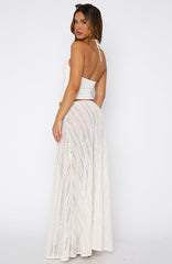 Beach Bound Maxi Skirt Pearl