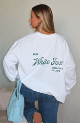 The Good Life Back Long Sleeve Tee White