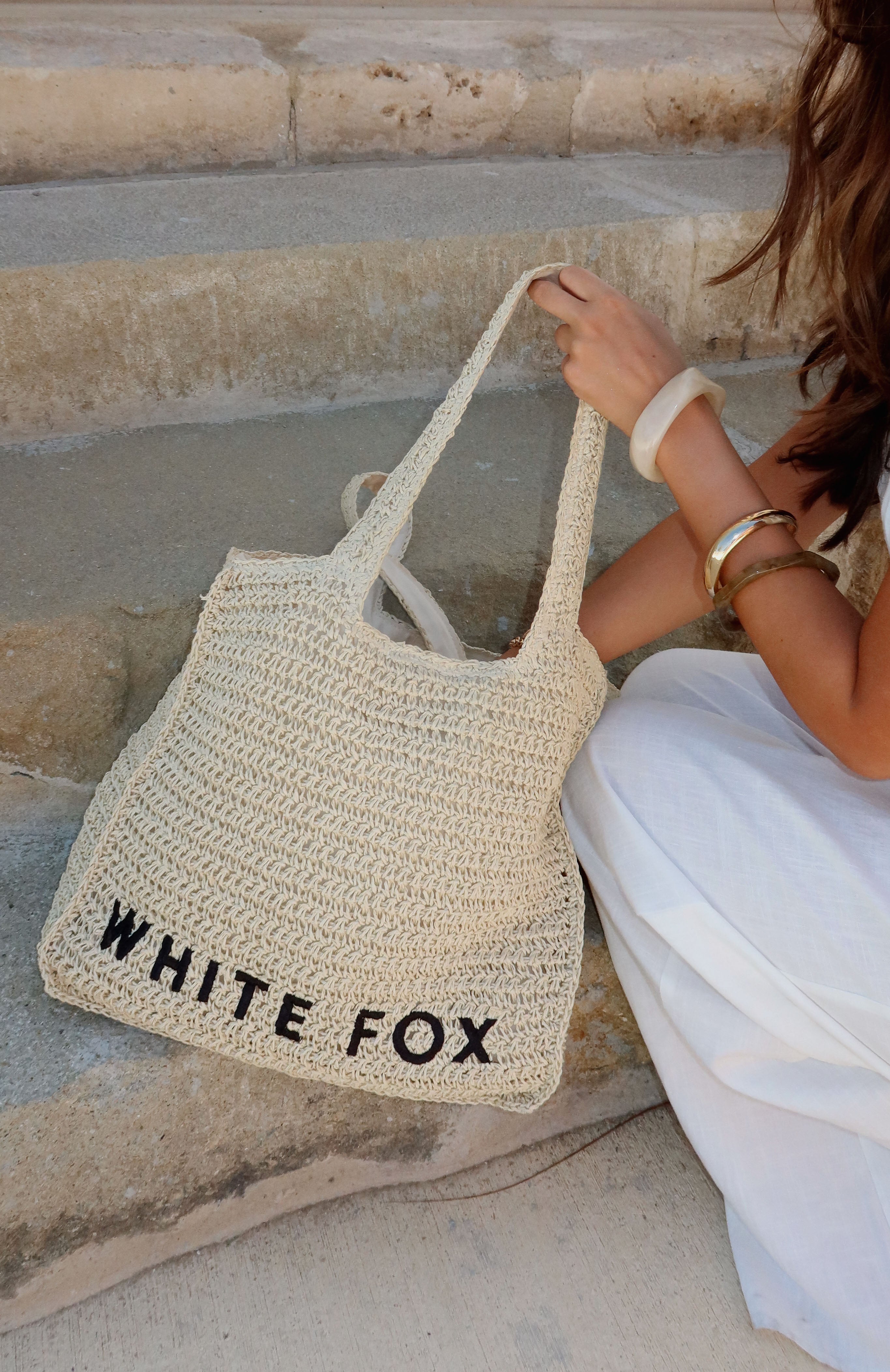 Tyrus Large Top Handle Bag Natural