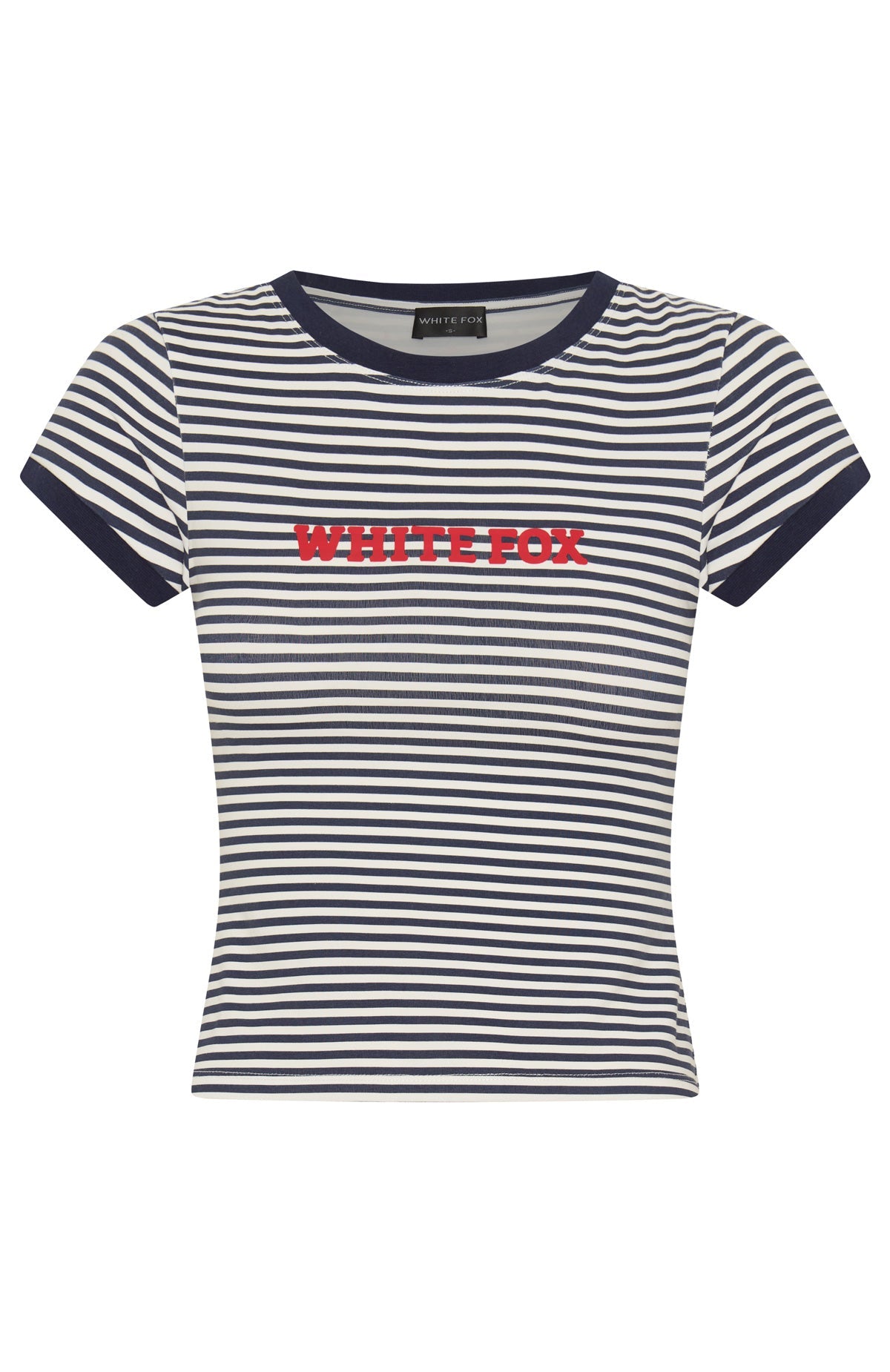 Weekend High Baby Tee Navy Stripe