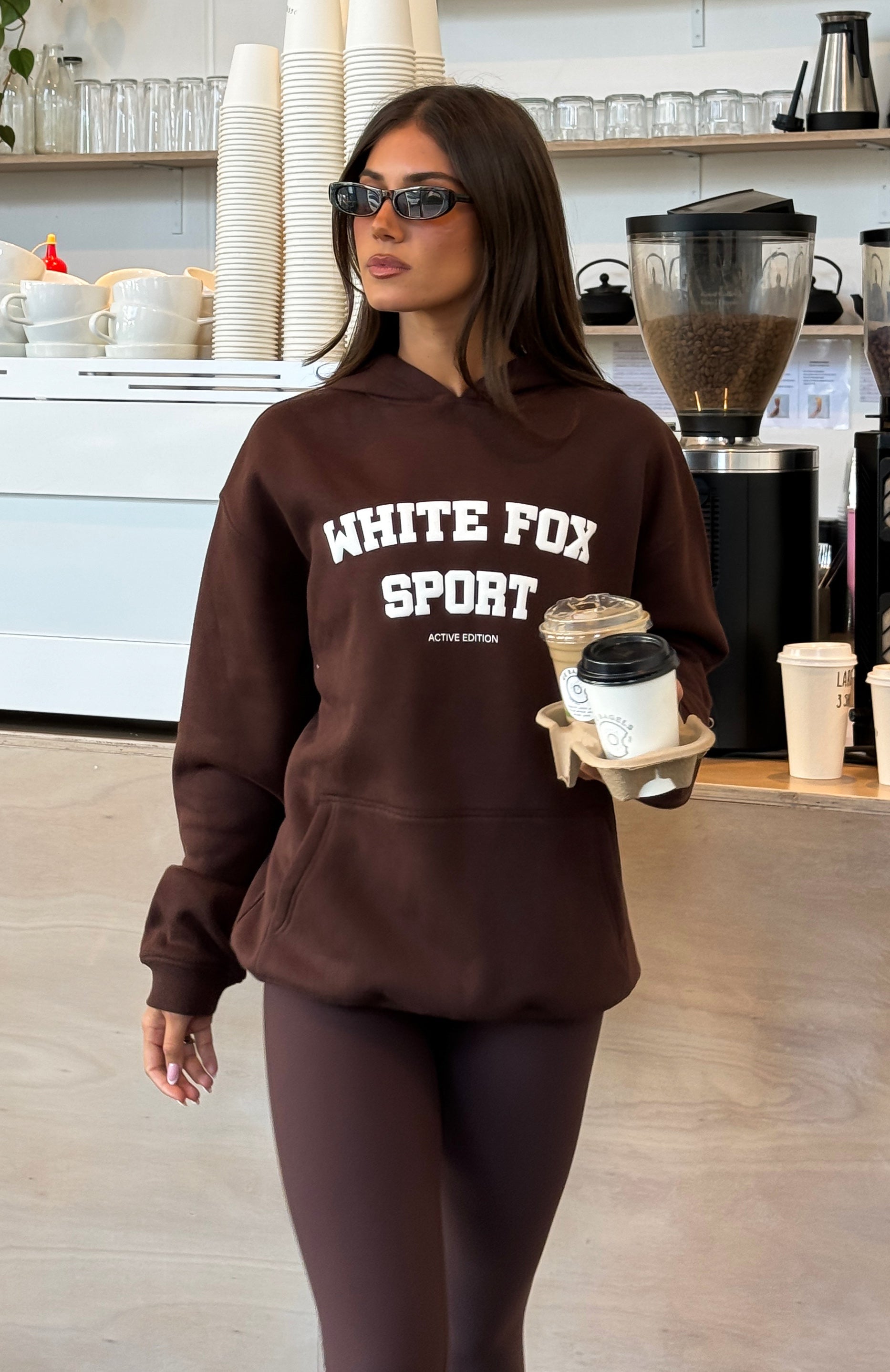 Winning Team Oversized Hoodie Chocolate