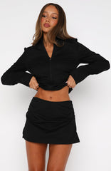 You Give Me Something Mini Skort Black