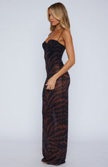 Dream Of Me Maxi Dress Amber Zebra