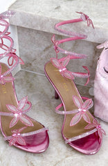 Shai Diamante Wrap Heels Pink